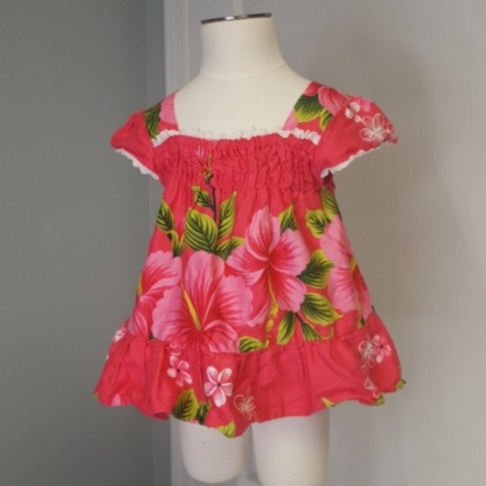 Pink Hawaiian Ruffle Tropical Boho Shirt